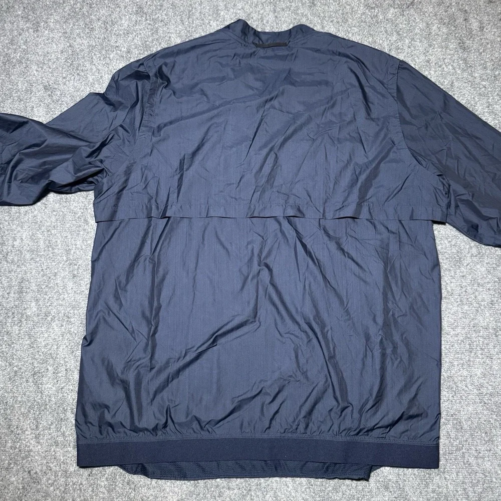 Nike Ole Miss Rebels Windbreaker Men Size XXL Navy Quarter Zip Old Logo 2XL